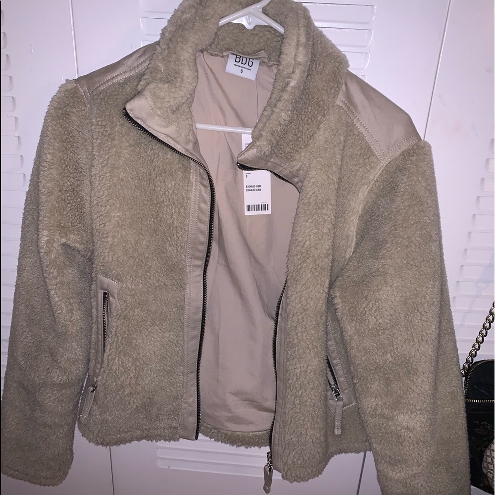 Urban Outfitters Fleece Mock Neck Jacket - Picture 2 of 2